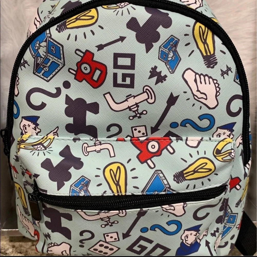 Authentic Bioworld Hasbro Monopoly Gaming Backpack